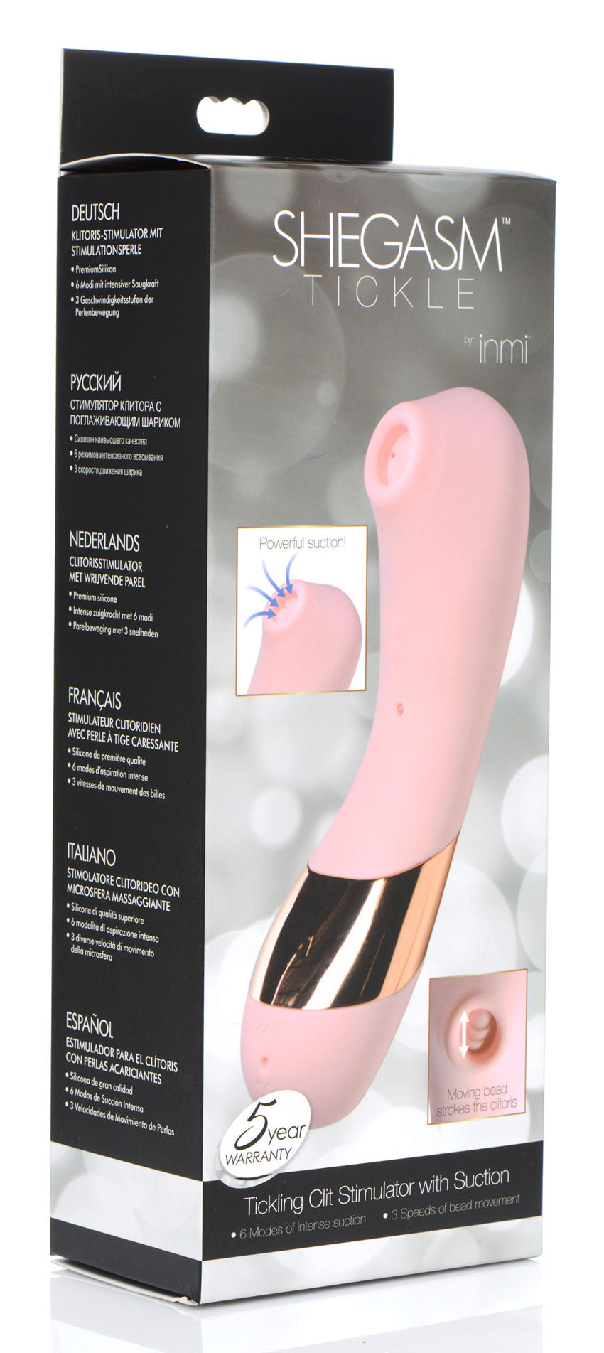 Shegasm Tickle Tickling Clit Stimulator With Suction