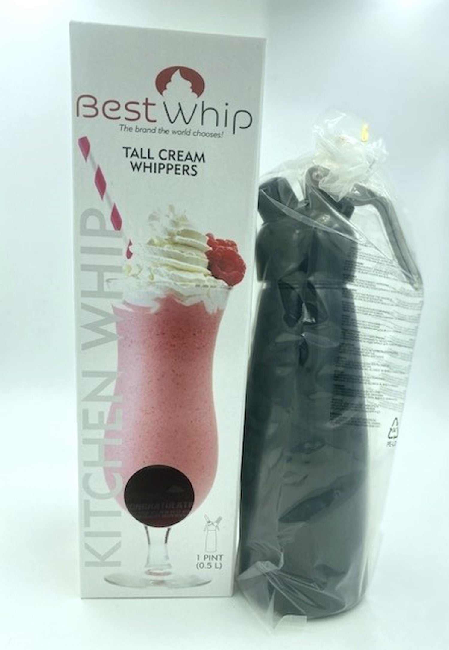 "Tall Cream Whipper 1 Pint - Black JSM-KW50B"