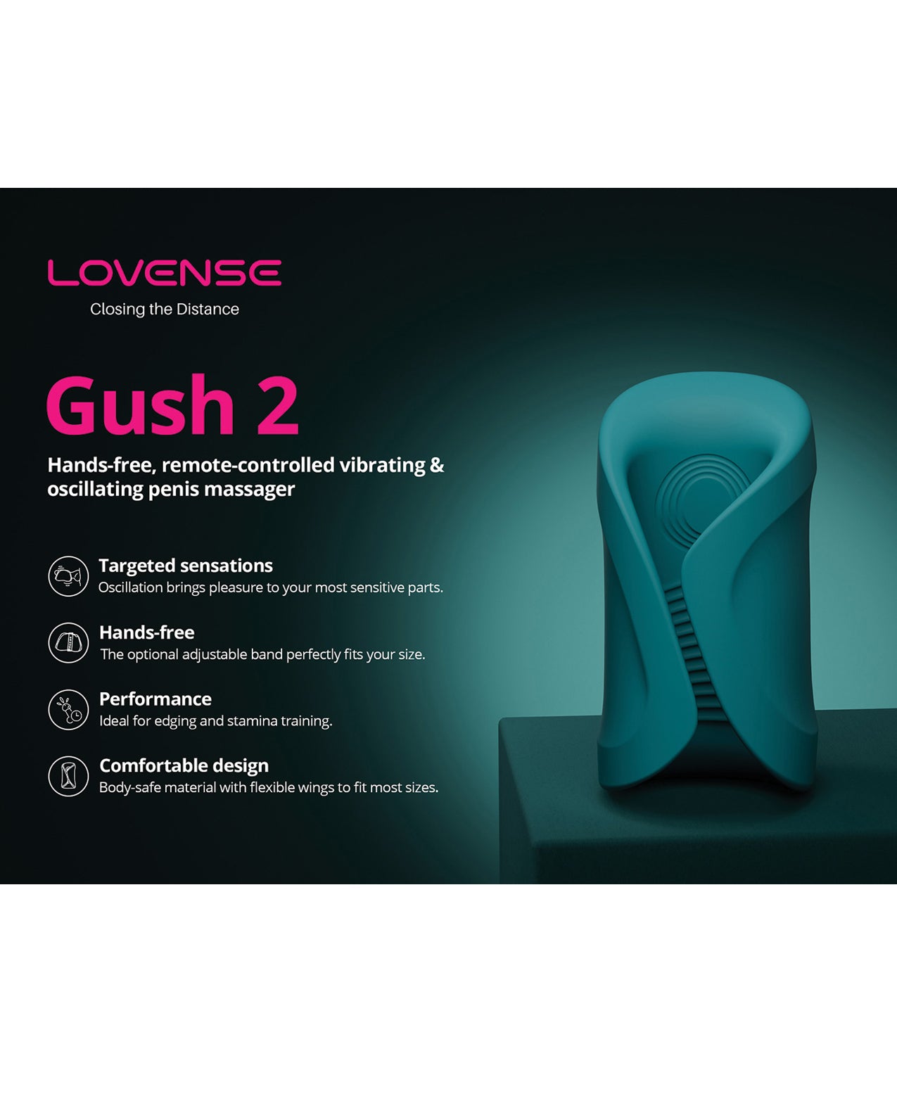 Lovense Gush 2 Handsfree Masturbator