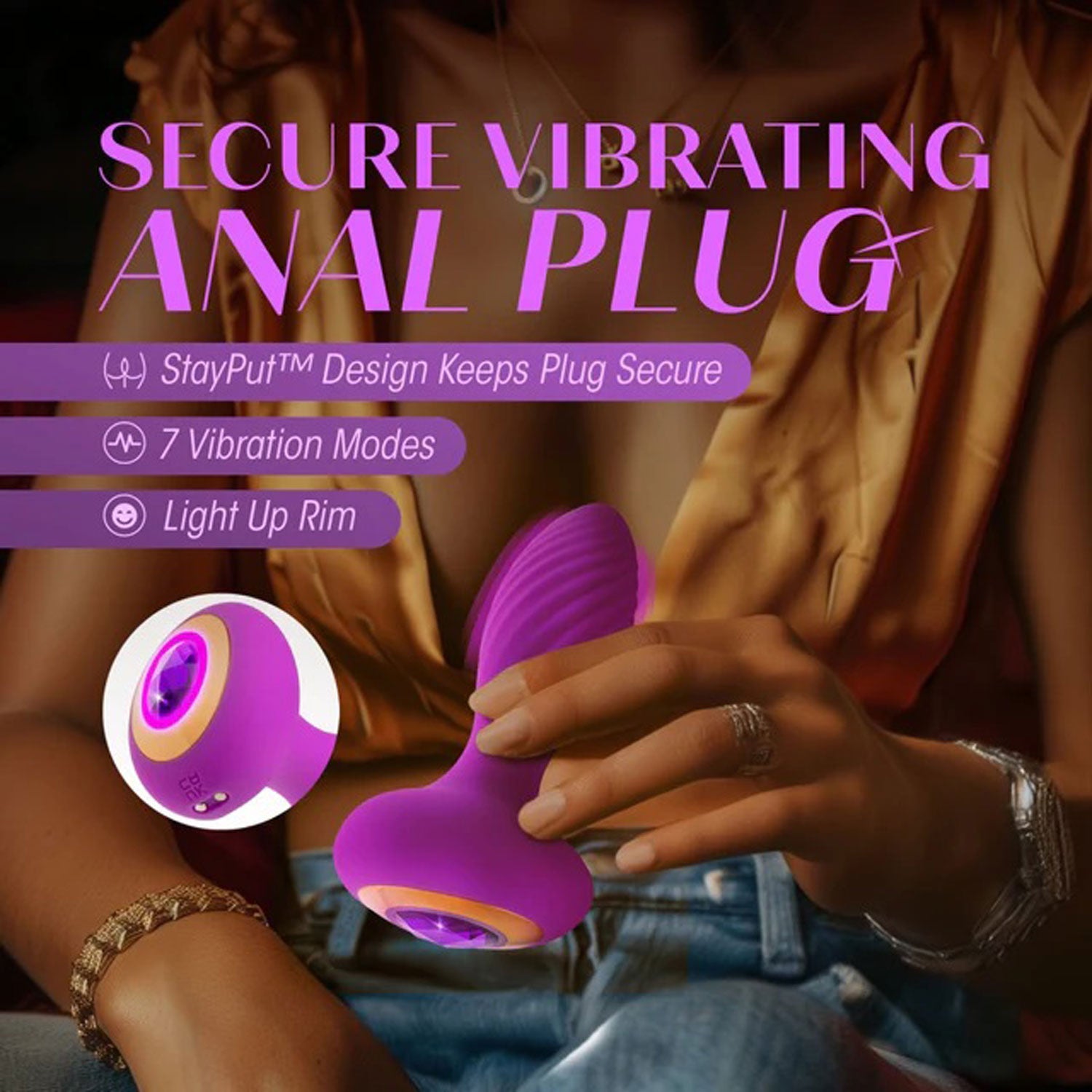 Oh My Gem Charm Plug Amethyst