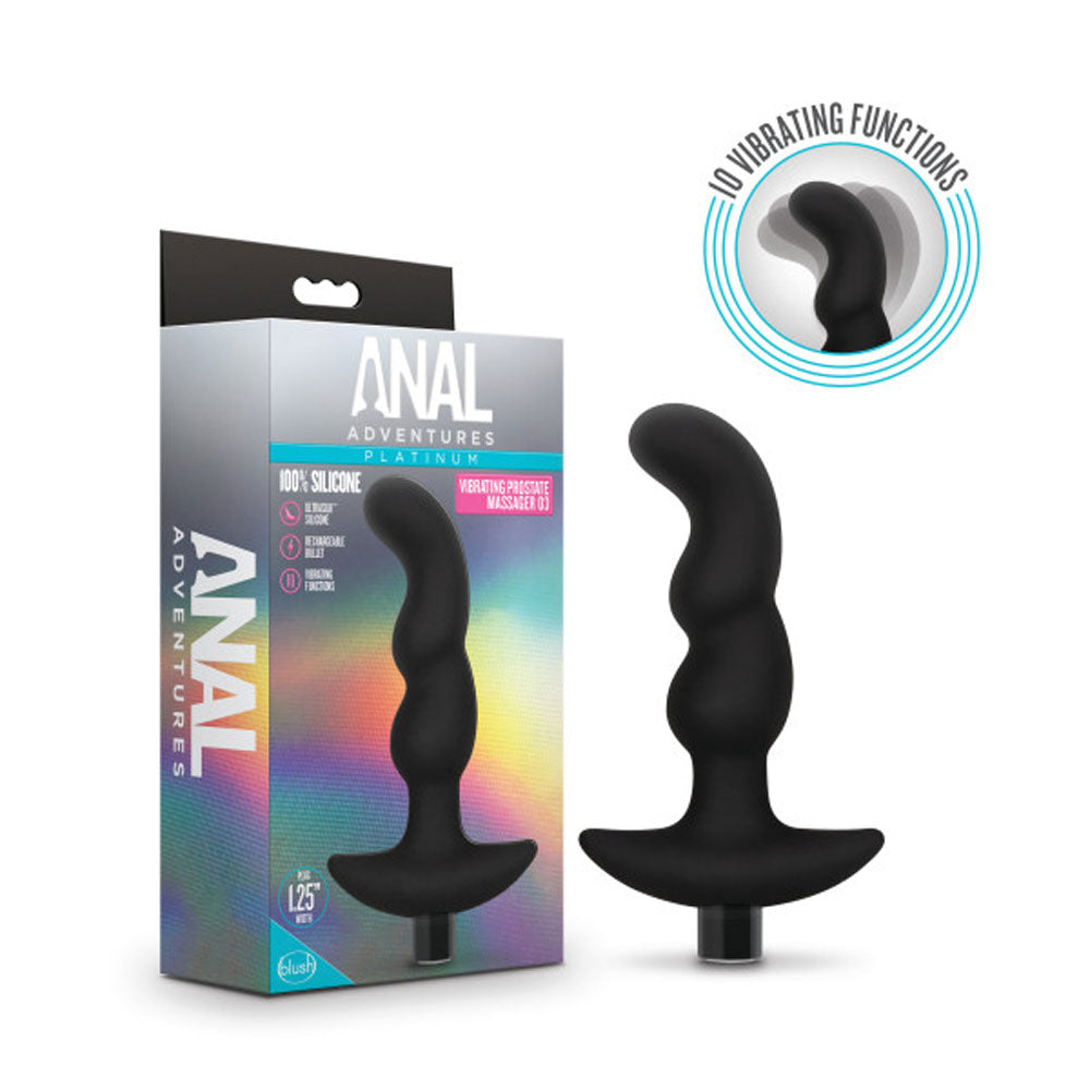 Platinum Silicone Vibrating Prostate Massager 03