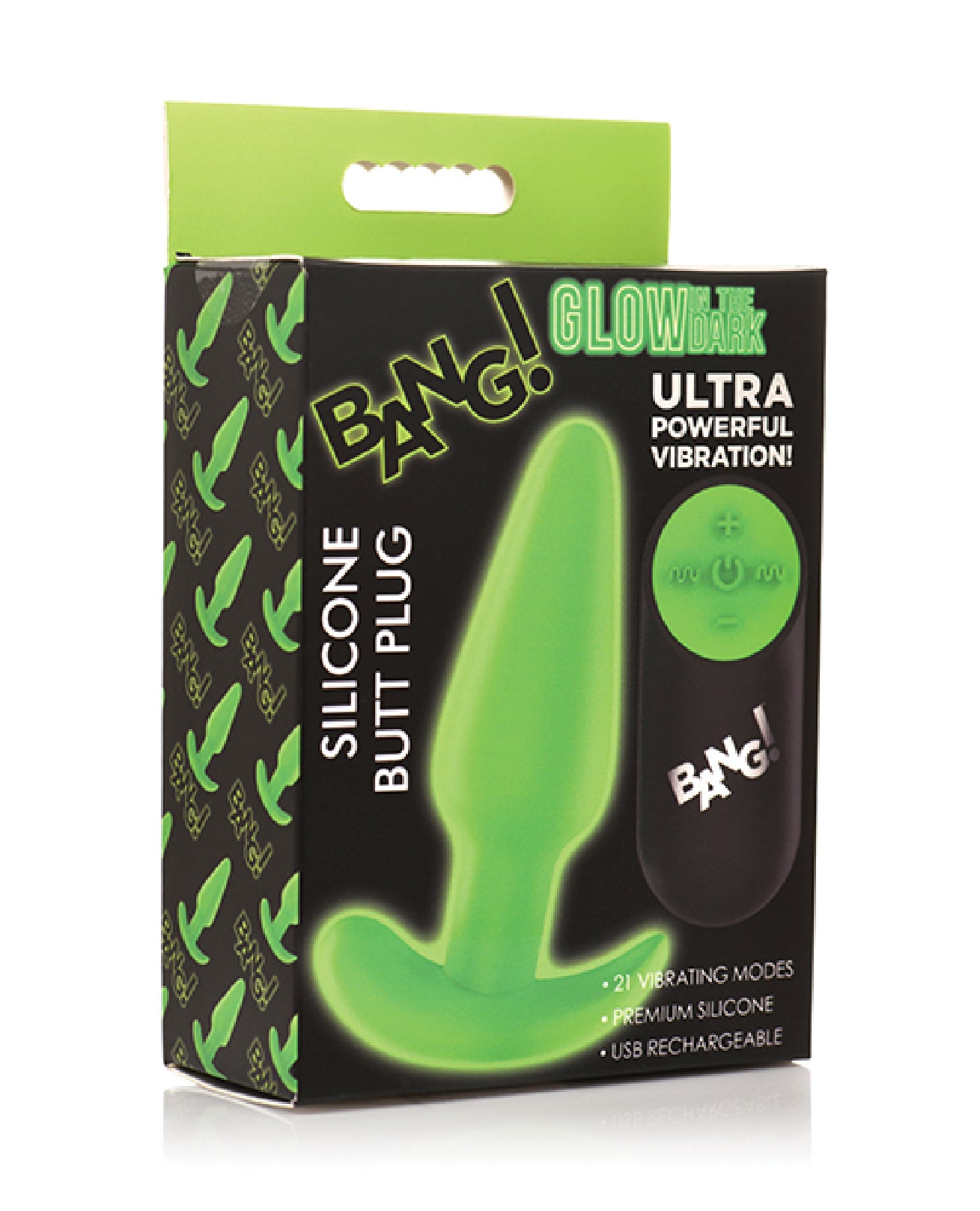 Glow in the Dark Butt Plug With Remote