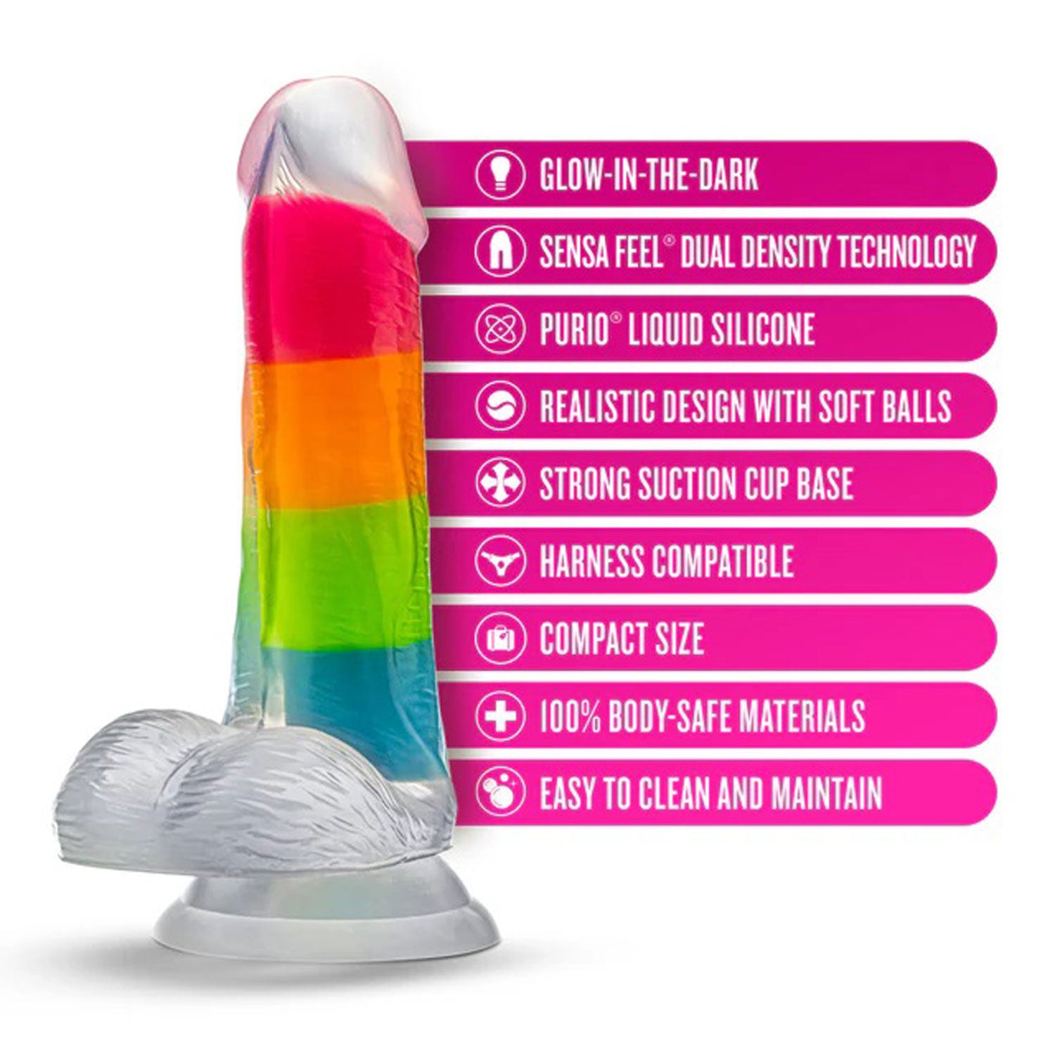 Neo Elite Glow in the Dark 6 inch Dildo