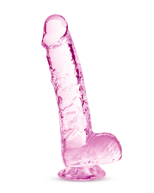 Naturally Yours - 6 Inch Crystalline Dildo - Rose