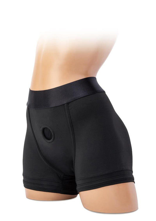 "Soft Packing Boxer Brief - Large - Black X-WS3004-L"