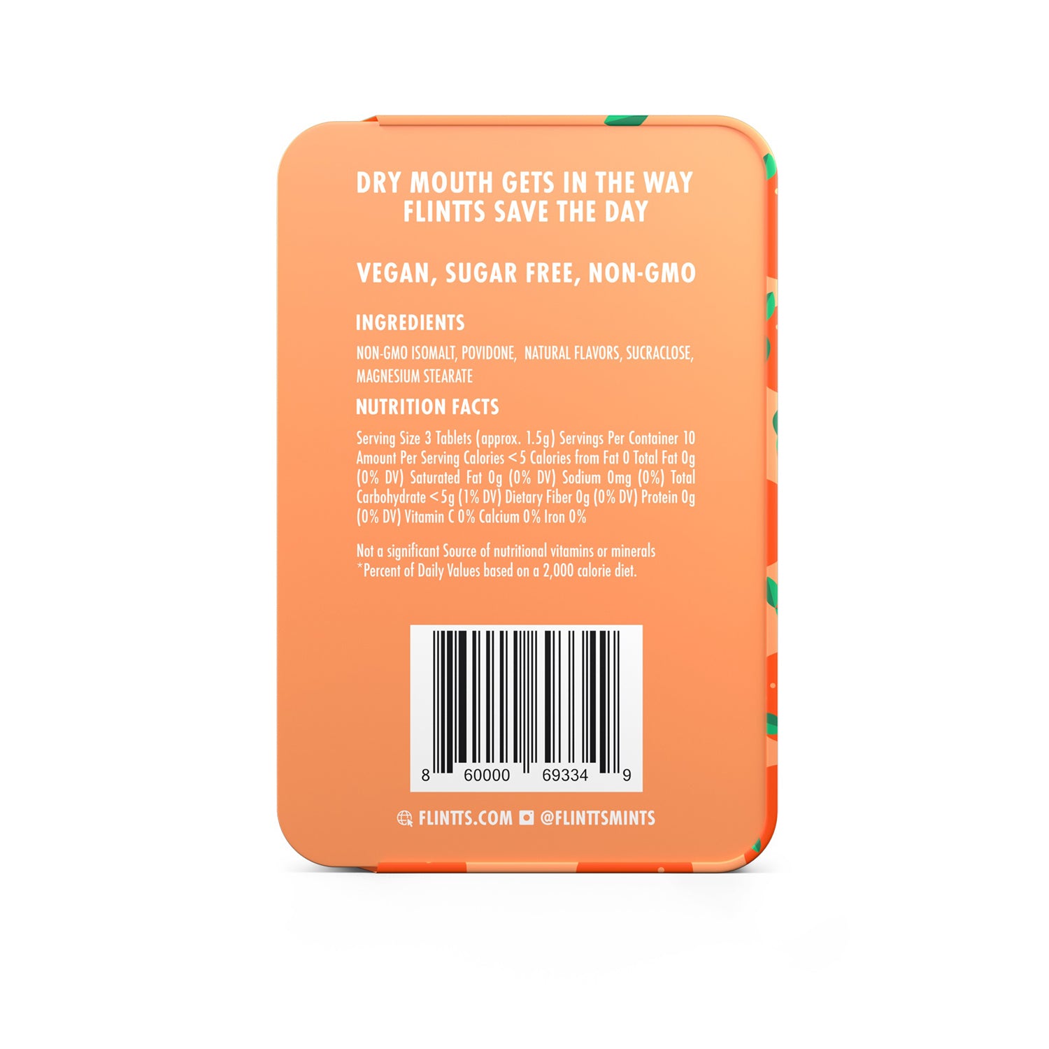 Flintts Mouth Watering Mints Sour Tangerine - F-Strength 175