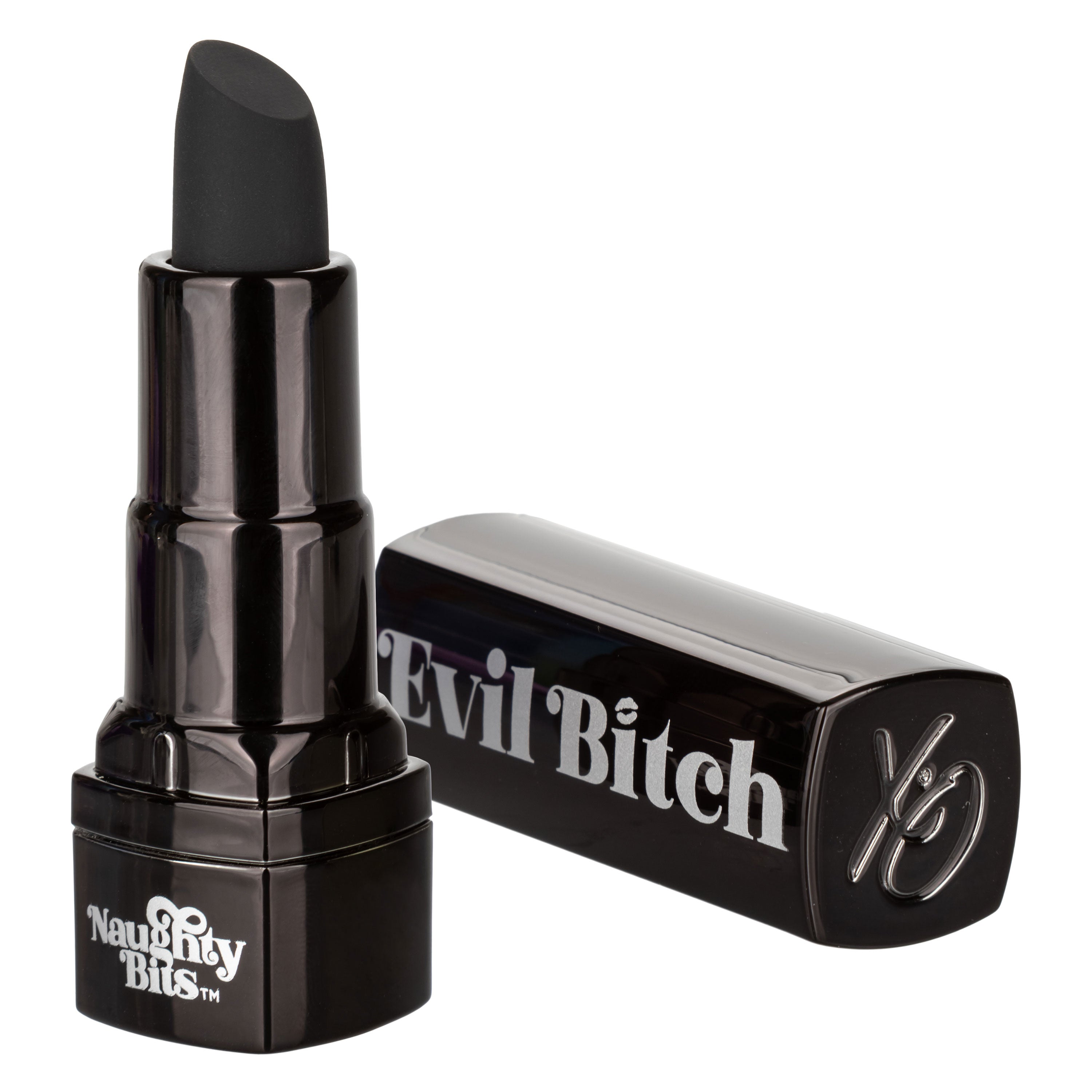 "Naughty Bits Evil Bitch Lipstick Vibrator - Black SE4410053"